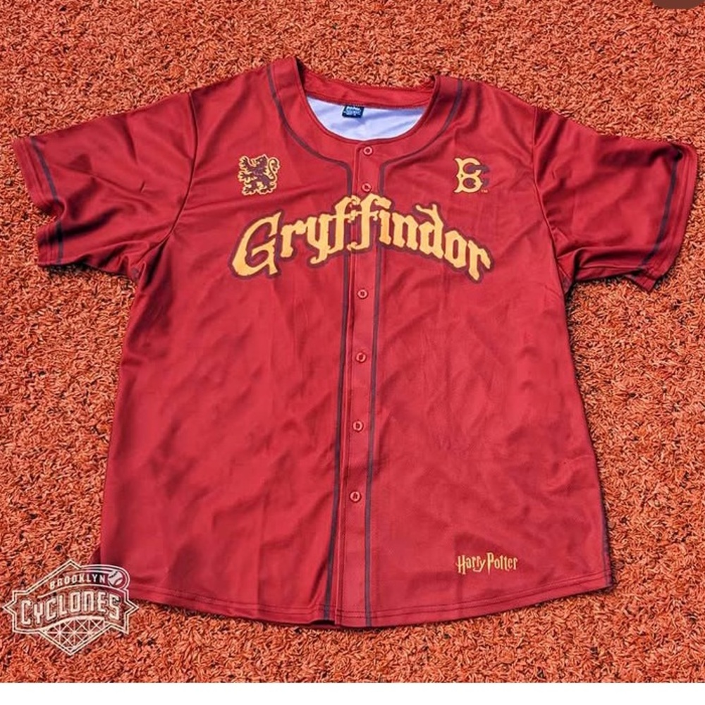 Brooklyn Cyclones Harry Potter Night 2024 Gryffindor Red Jersey XL